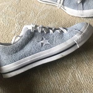 Blue suede converse